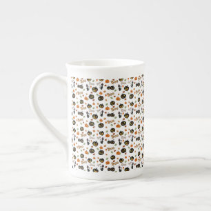 Cat Boo Halloween Bone China Mug