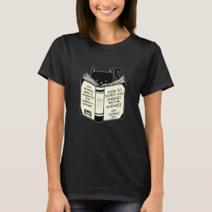 Cat Book by Kitty Softpaws,Funny Creative Cat Love T-Shirt