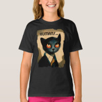 Cat Bored By Humans | Art For Cat Lover T-Shirt