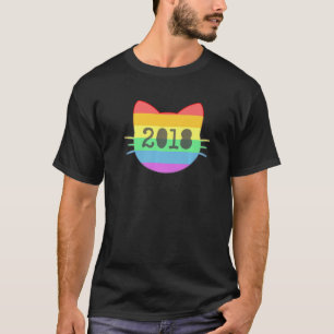 Cat Born In Year 2018 4 Years Old Birthday Cat Mum T-Shirt