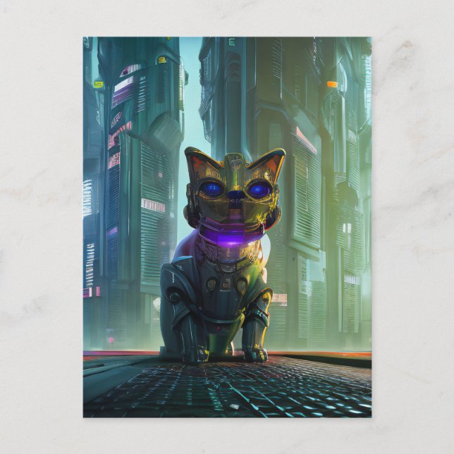 Cat Bot 4000 Postcard (Front)