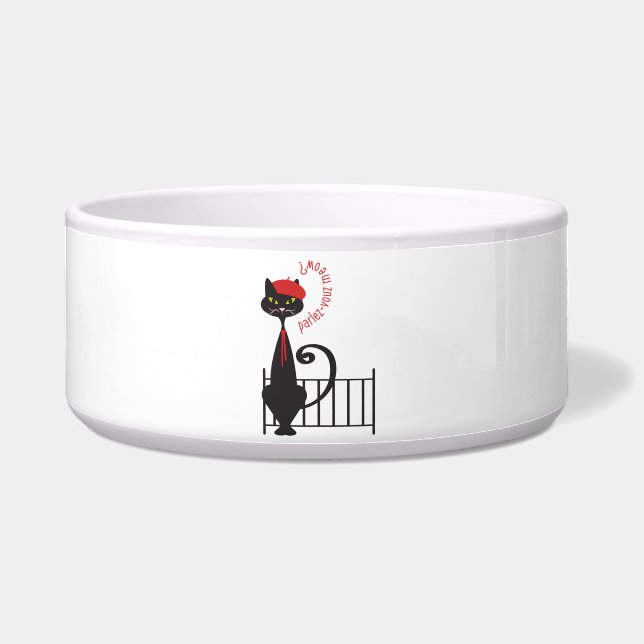 Cat Bowl - Parlez-voux Meow? (Front)