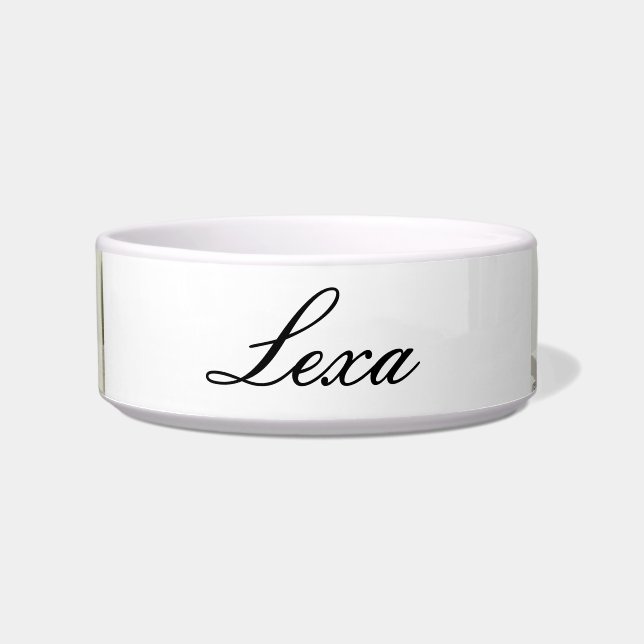 Cat bowl Personalised Pet Water and Food  (Front)