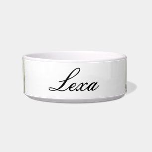 Cat bowl Personalized Pet Water and Food 