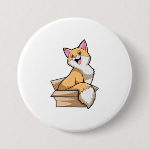 Cat Box 7.5 Cm Round Badge
