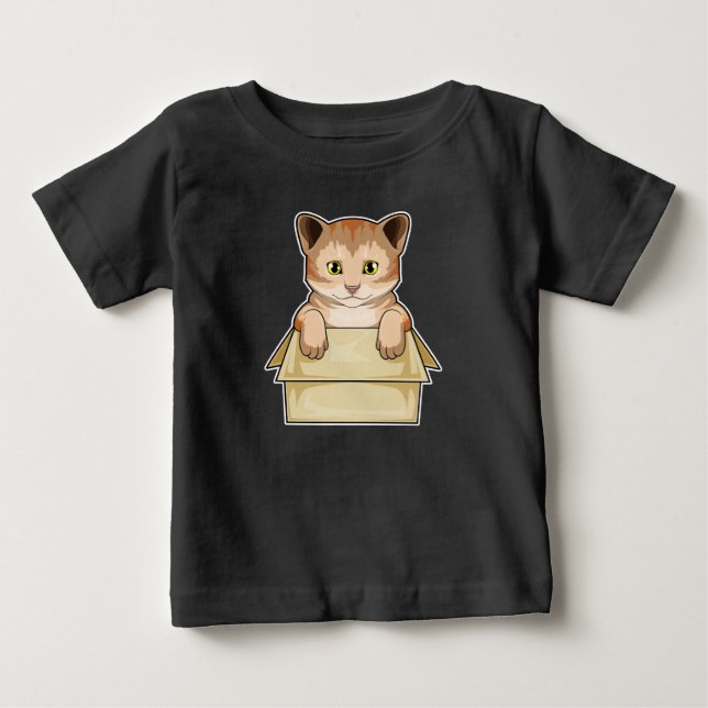 Cat Box Baby T-Shirt (Front)