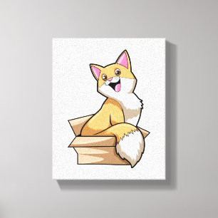 Cat Box Canvas Print