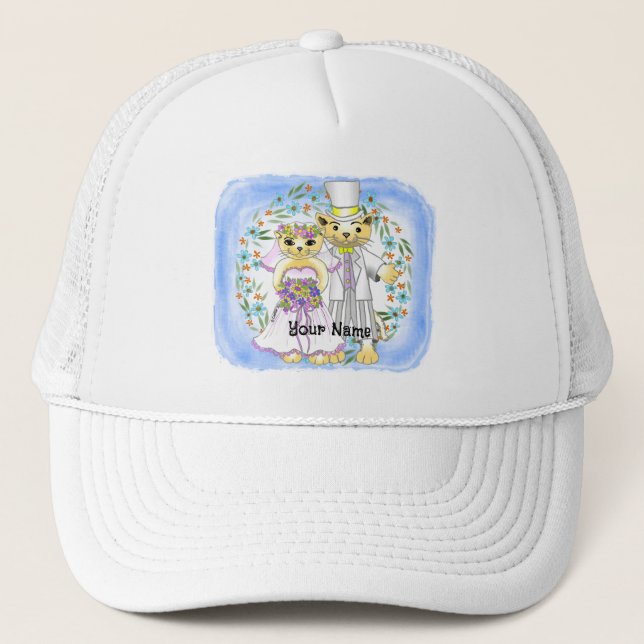 Cat Bride and Groom hat (Front)