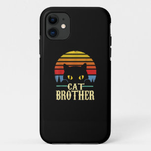 Cat Brother Vintage Eighties Style Retro T-shirt iPhone 11 Case