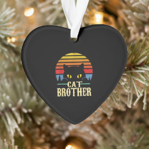 Cat Brother Vintage Eighties Style Retro T-shirt Ornament