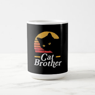 Cat Brother Vintage Style Retro Gift For Cat Lover Coffee Mug