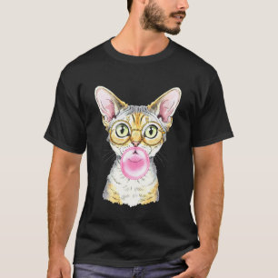 Cat Bubble Gum Cute Cat Pink Bubblegum Women T-Shirt