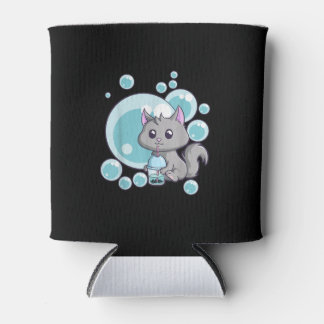Cat Bubble Tea Gift | Funny Boba Tea Cats Design Can Cooler
