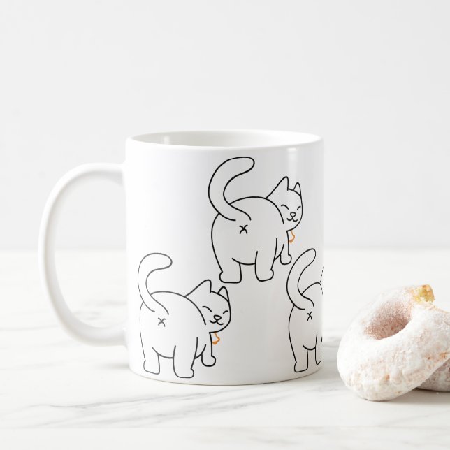Cat Bum Mug (With Donut)