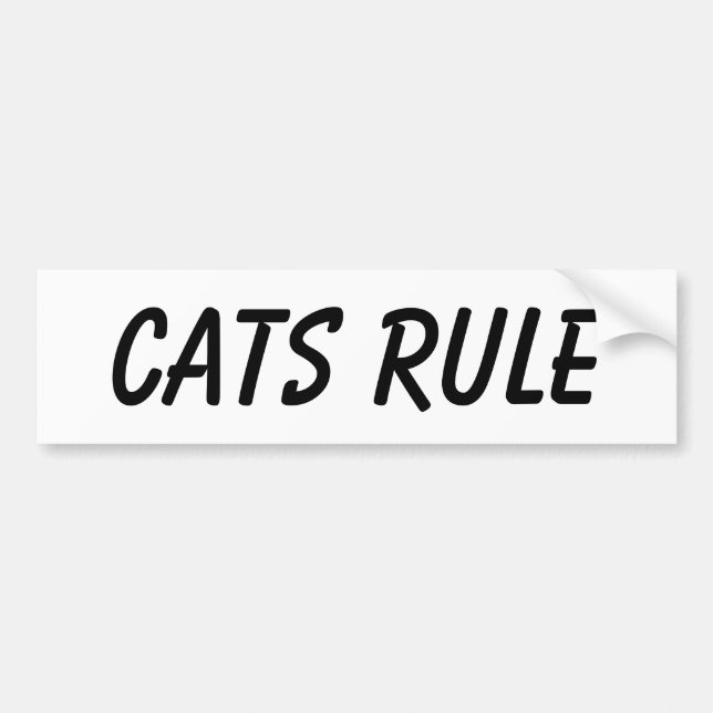 Cat bumper sticker (Front)