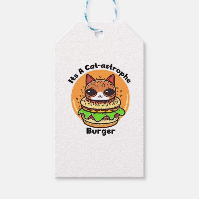 Cat Burger 1 Gift Tags (Front)