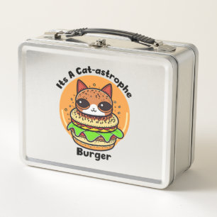 Cat Burger 1 Metal Lunch Box
