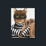 Cat Burglar Canvas Print<br><div class="desc">Pets</div>