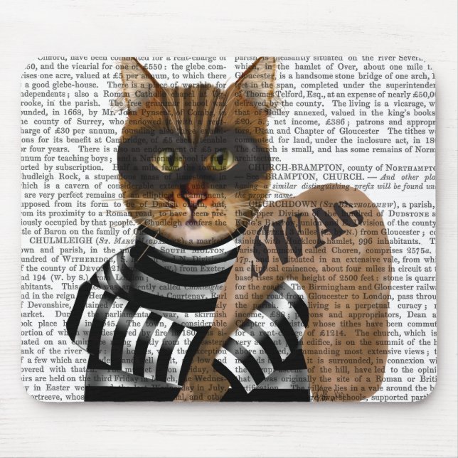 Cat Burglar Mouse Mat (Front)