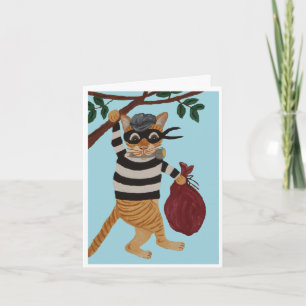 Cat Burglar Note Card
