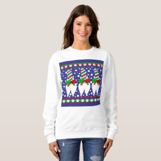 Cat Butt Christmas Green Sweatshirt