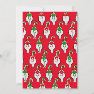 Cat Butt Christmas Holiday Card