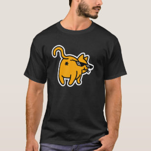 Cat Butt in Face Deal with It Glasses Meme Funny T-Shirt