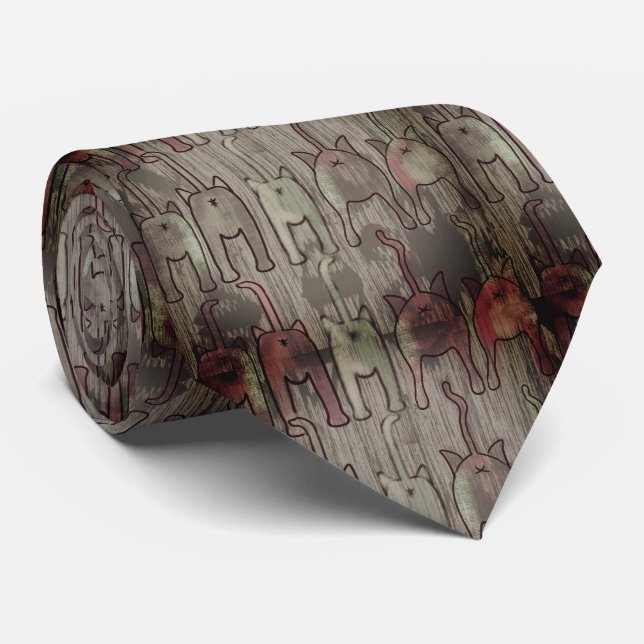 cat butt neck tie (Rolled)