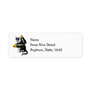 Cat Butterfly Address Labels