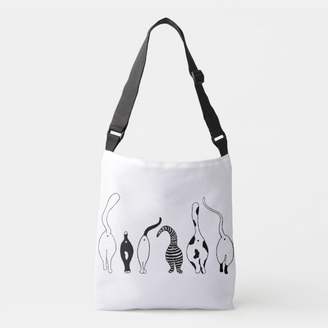 Cat Butts Crossbody Bag (Front)