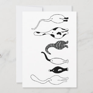 Cat Butts Holiday Card