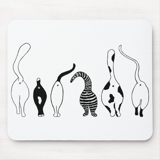 Cat Butts Mouse Mat (Front)