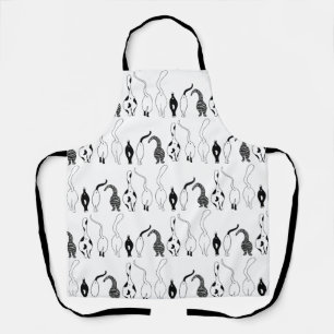 Cat Butts Pattern Apron