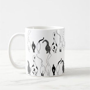 Cat Butts Pattern Coffee Mug