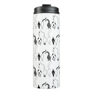 Cat Butts Pattern Thermal Tumbler