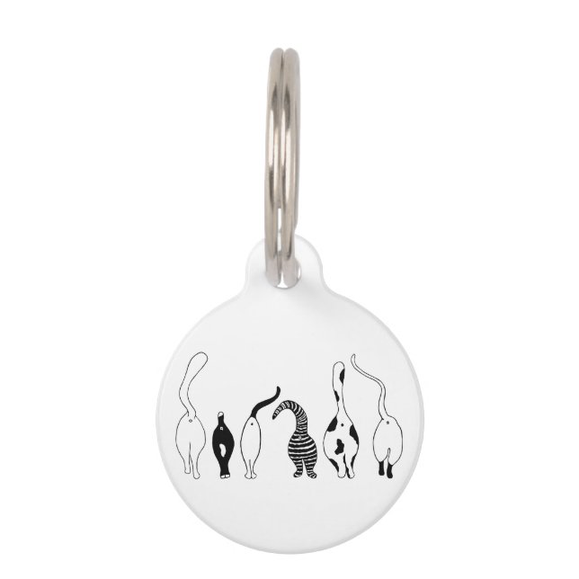 Cat Butts Pet Tag (Front)