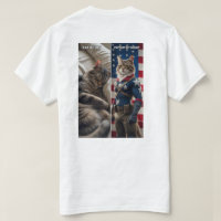 Cat by Day, Patriot by Night – Funny Cat T-Shirt