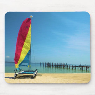 Cat by the Sea - Sailing Mousepad
