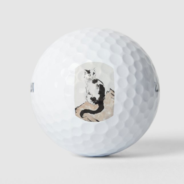 Cat (by Xu Beihong) Golf Balls (Front)