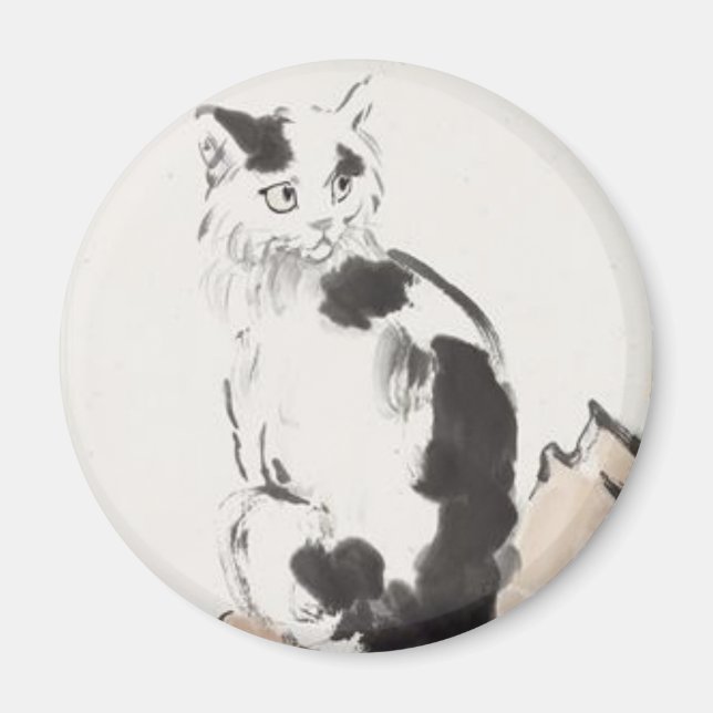 Cat (by Xu Beihong) Magnet (Front)
