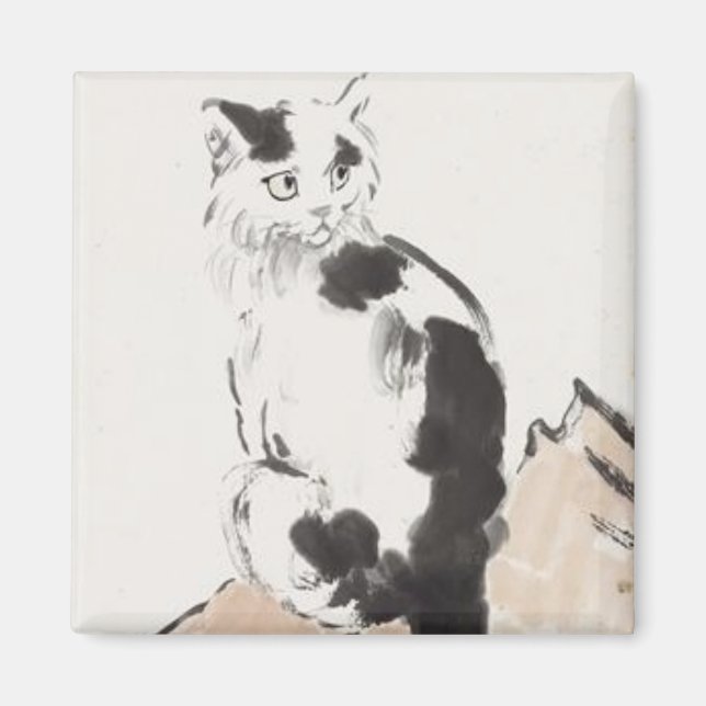 Cat (by Xu Beihong) Magnet (Front)