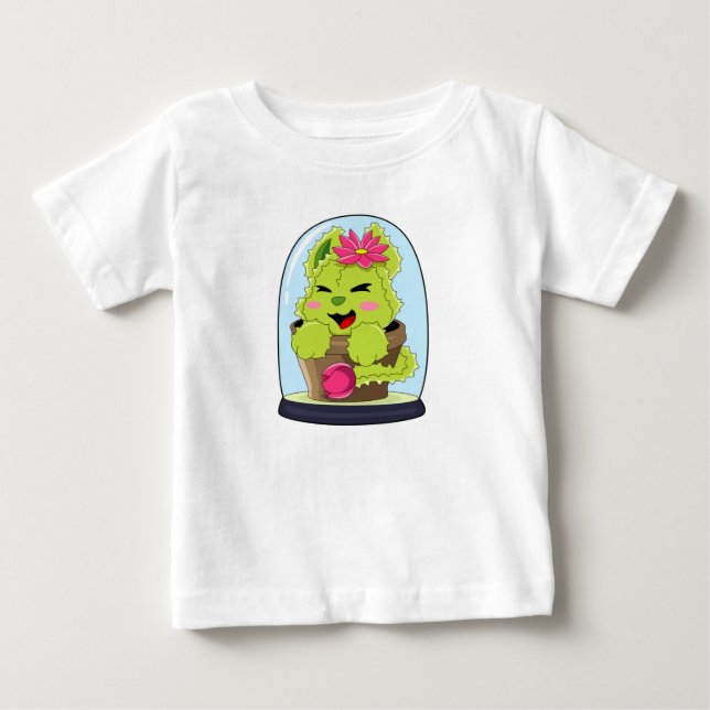 Cat Cactus Baby T-Shirt (Front)