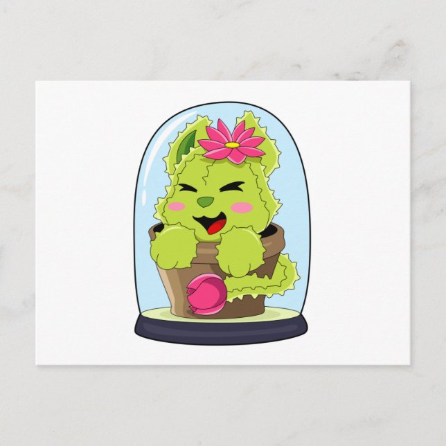 Cat Cactus Postcard (Front)