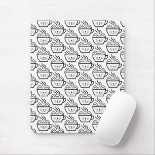 Cat Cafe pattern Mouse Mat