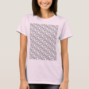 Cat Cafe pattern T-Shirt