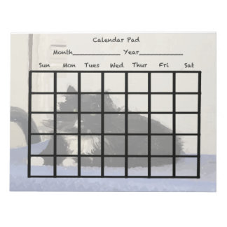 Cat Calendar Pad