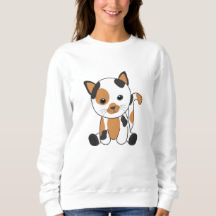 Cat Calico Tri-colour Kittens Cute Cats Sweatshirt