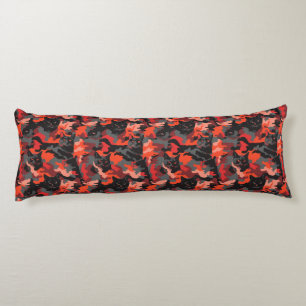 Cat Camouflage Botanical Room Makeover Floral Preg Body Cushion