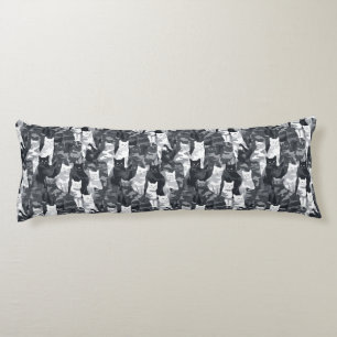 Cat Camouflage Bouquet Decorative Design Victorian Body Cushion