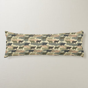 Cat Camouflage Nature Home Styling Timeless Wedge Body Cushion